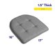 thumbnail image 2 of Cojín para silla Sweet Home Collection, espuma viscoelástica, 6 unidades, color gris, 2 of 6