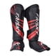 thumbnail image 4 of Espinilleras Kickboxing Adultos Espinilleras Empeine Almohadillas Para Deportes Sparring Grappling M Rojo Negro, 4 of 5