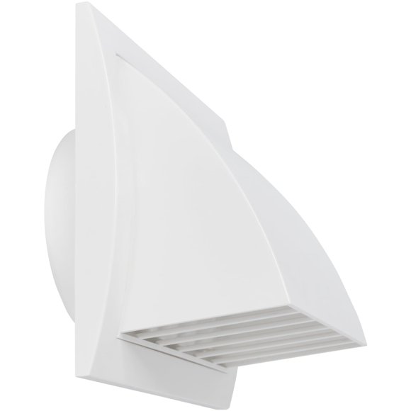 Capó de escape Vent Repa Market de 4 pulgadas con funda para lluvia, color blanco