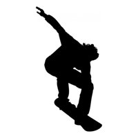 Rienda Libre Graphics - Decomural Skateboarder Jump Extreme Sports Ws-15931