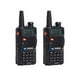 thumbnail image 1 of Pack 2 Radio Comunicadores Portátiles 055 Bandas Frecuencia 2 Bandas Negro, 1 of 3