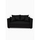 thumbnail image 2 of Sofa 2 Cuerpos Aurelia Tela Negro, 2 of 5