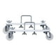 thumbnail image 2 of Soportes Para Radiadores, Soporte Para Calentador, Ruedas Universales De Nailon, Ruedas Para Muebles, Rueda Blanca, 2 Uds., 2 of 3