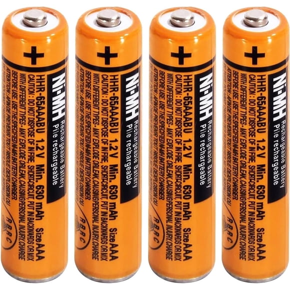 Batería recargable Pingju NI-MH AAA 1,2 V 700 mAh, paquete de 4