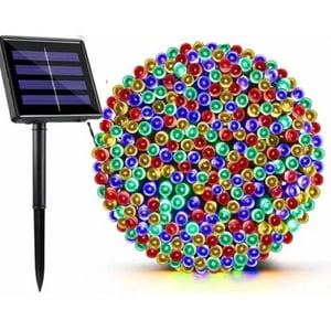 Shop E-Home - Guirnalda Navideña Solar 200 Luces Led Multicolor 20 Metros