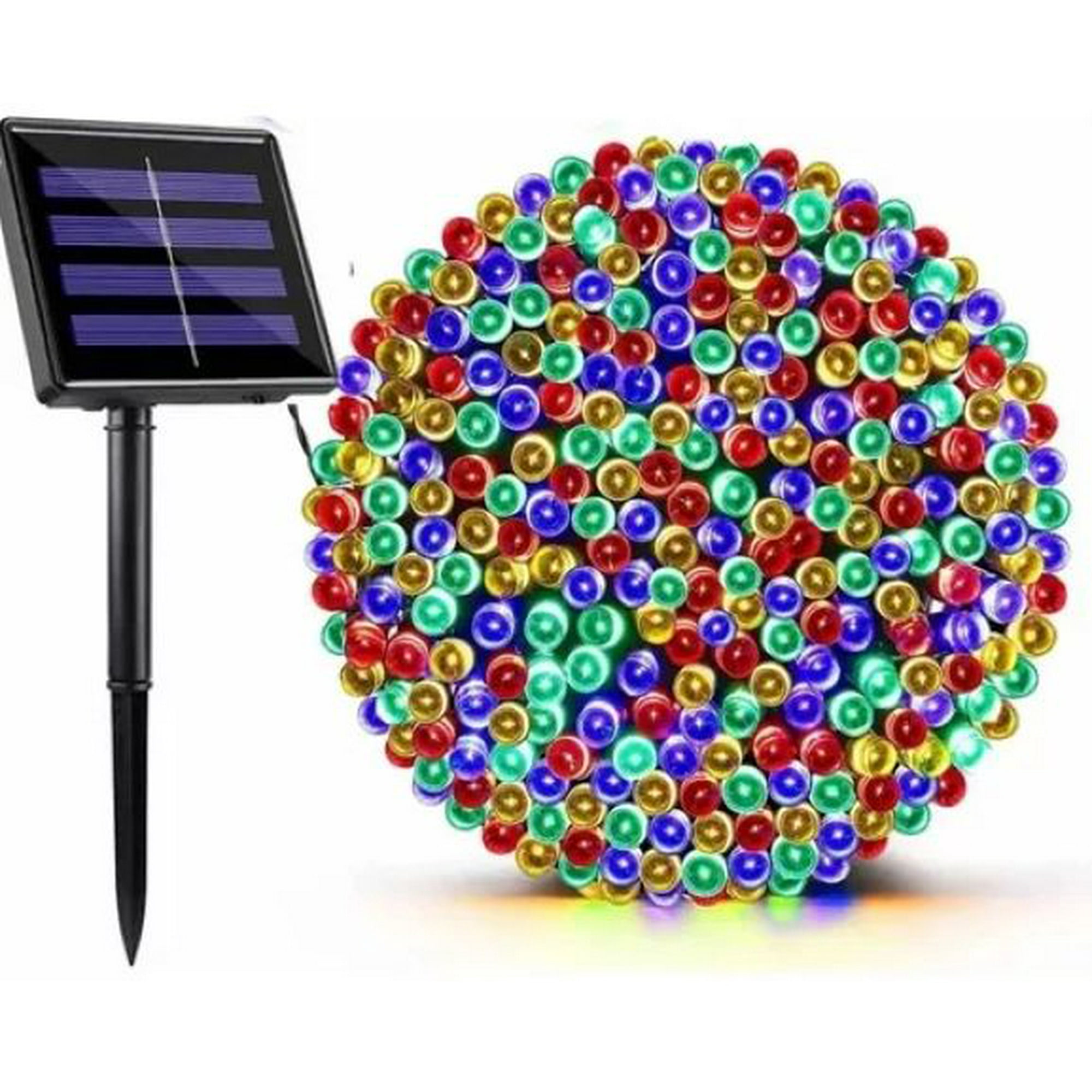 Shop E-home - Guirnalda Navideña Solar 200 Luces Led Multicolor 20 Metros