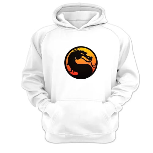 Genérico - Polerón Canguro Mortal Kombat Blanco Talla Xl Unisex