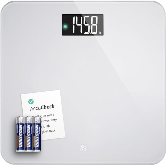 Báscula de baño Greater Goods Digital AccuCheck 180 kg/400 libras