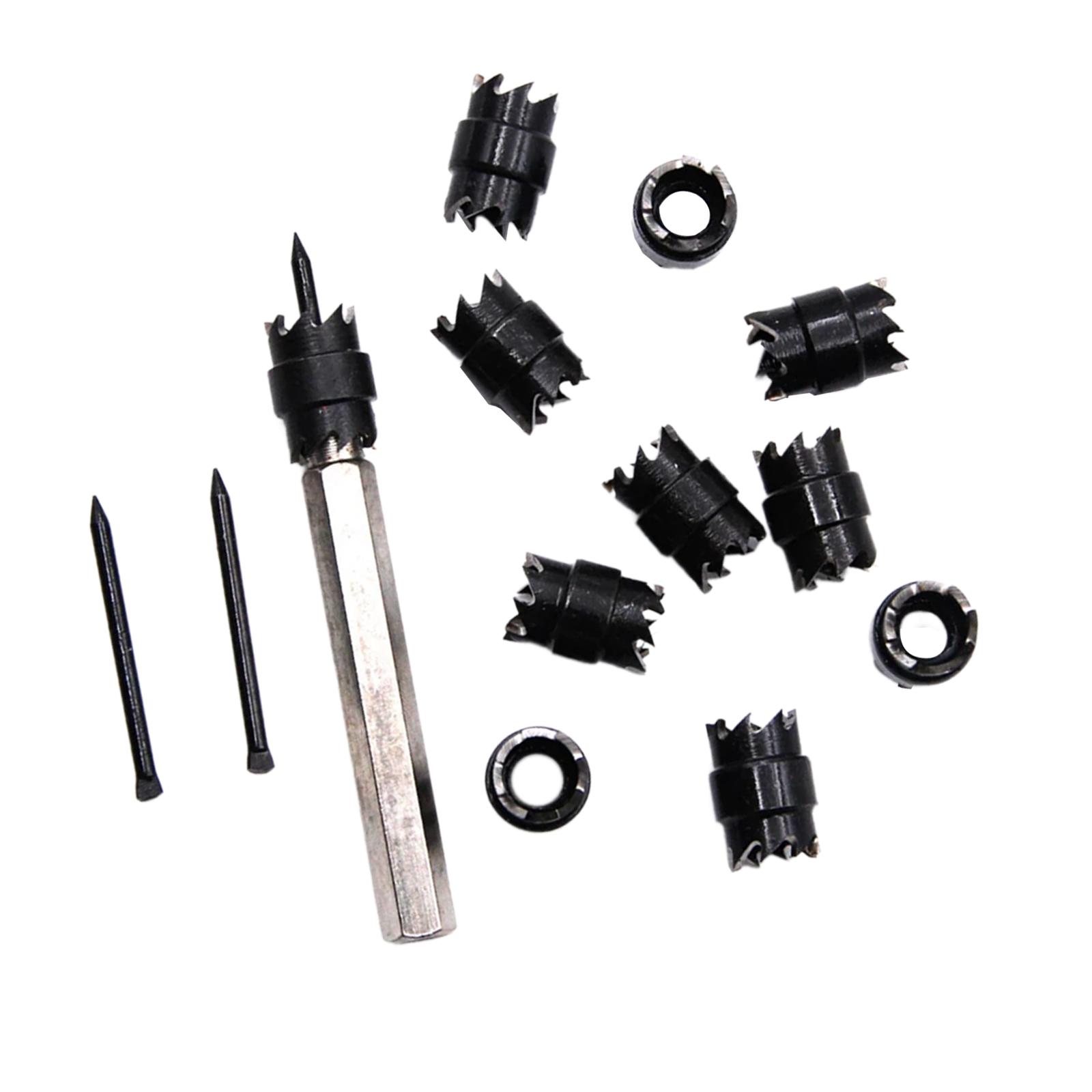 Magideal - Juego De Cortadores De Soldadura Por Puntos, Piezas De Repuesto De Herramientas Giratorias Para Herramientas De Reparación De Chapa Metálica 13Pcs