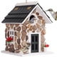 thumbnail image 1 of Casa para pájaros MIXUMON de 24 cm estilo casita de piedra colgante, 1 of 9