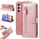 thumbnail image 1 of Funda tipo cartera para Samsung Galaxy A05s con bolsillo con cremallera y ranuras para tarjetas – Función de soporte Rosa, 1 of 6
