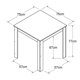 thumbnail image 3 of Mesa 75X75 Florence Blanco, 3 of 3