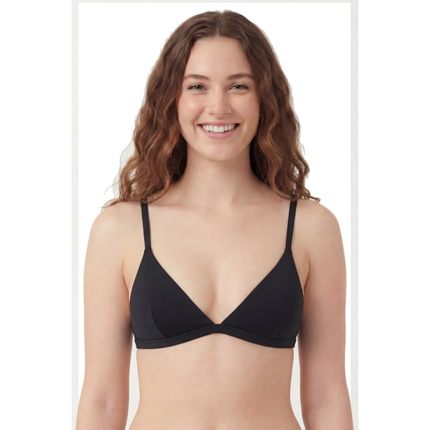 Bikini triangulo básico ajustable negro Talla XS