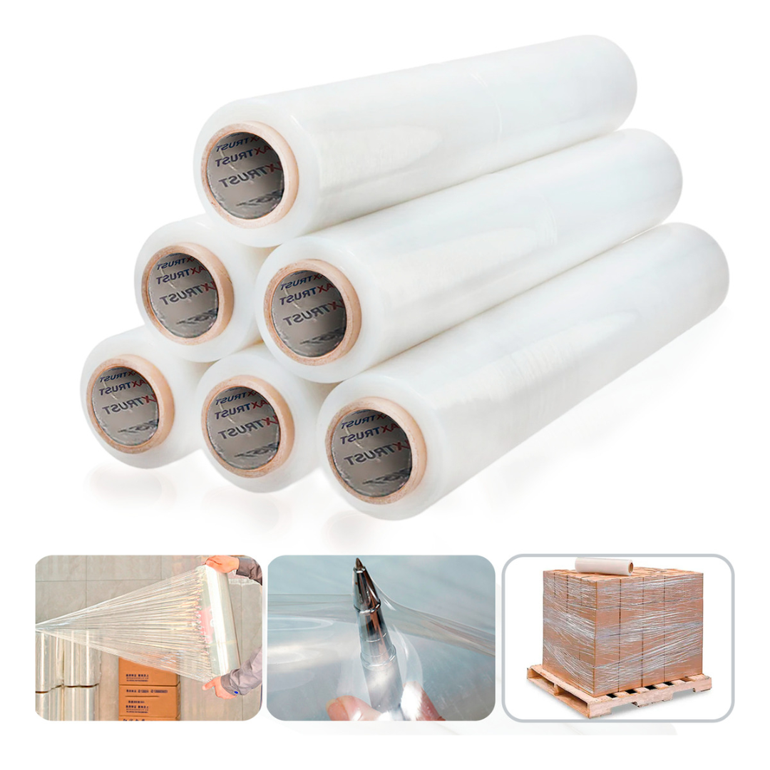 Genérico - Pack 6 Film Stretch Alusa Transaparente Embalaje 3Kg 600M