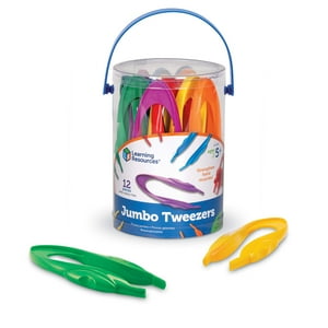 Tweezers Learning Resources Jumbo, Juego De 12 Niños En Edad Preescolar