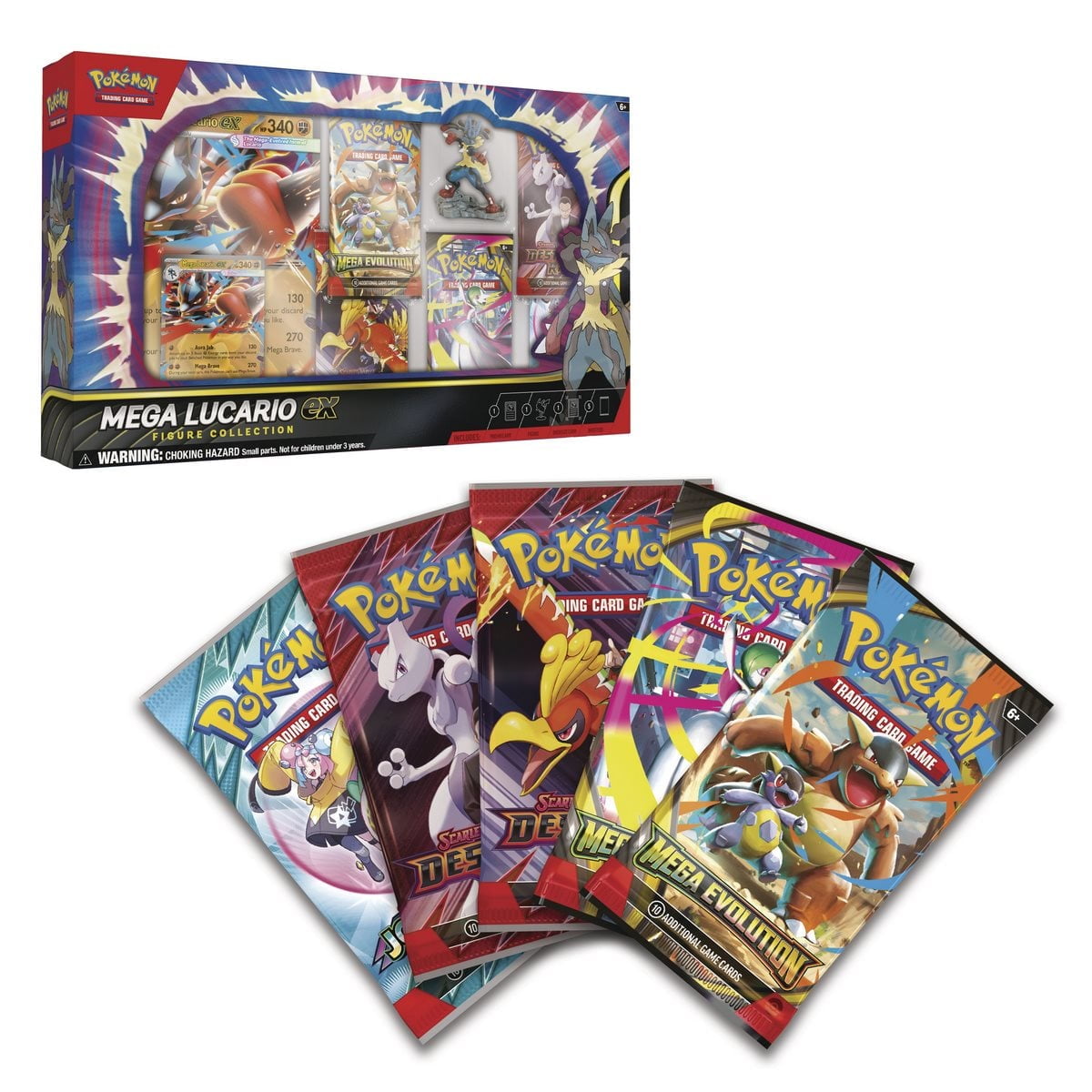 Pokemon - Pokémon Tcg Mega Lucario Ex Figure Collection Inglés