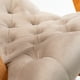 thumbnail image 3 of Silla Mecedora Capitone Beige Felpa, 3 of 3