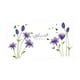thumbnail image 1 of Adhesivo Decorativo Para Pared, Para Restaurantes, Comedores, Casas De Alquiler, Lirio Morado, 1 of 3