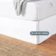 thumbnail image 4 of Faldón Cama King Blanco Liso Elasticados Premium Casa Nerola, 4 of 8
