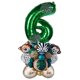 thumbnail image 1 of Jungle Animal Number Globos Jungle Themed Tiger Zebra Monkey Para Suministros 6 A?os De Edad, 1 of 5