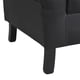 thumbnail image 4 of Sofa Lua 3 Cuerpos Más 2 Poltronas Pu Negro, 4 of 5