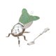 thumbnail image 1 of Tarro de Miel Fiocias en Forma de Abeja con Cuchara Verde, 1 of 5