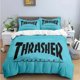 thumbnail image 1 of Fashion Cool T-Thrasher Logo Print Bedding Sets Exquisite Bed Supplies Set Duvet Cover Bed Comforter Set Bedding Set Luxury GiftBed Sheets, 1 of 5