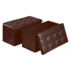 thumbnail image 2 of Puff Baul Silla Plegable Ecocuero Organizador 38cm X 76cm Marron, 2 of 3