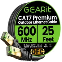 Cable Ethernet Gearit Cat7 Outdoor 25 Pies Sftp Blindado De Cobre