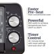 thumbnail image 4 of Horno Tostador Elite Gourmet 9.5 Qt 800 W Negro, 4 of 7