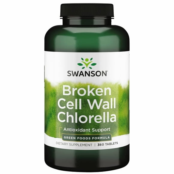 Fórmula de Apoyo Diario Herbal Swanson Clorela 360