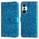 thumbnail image 3 of Funda tipo cartera FOXDOCK para Infinix Hot 20s , diseño girasol en relieve, cuero PU, cierre magnético, soporte y tarjetero, 3 of 5