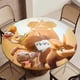thumbnail image 5 of El Arca Y El Cerdo Hormiguero theme Fitted Round Tablecloths Elastic Edged Table Covers Waterproof Table Cloth For Kitchen Holiday Party Tables Decor 120cm, 5 of 6