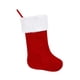 thumbnail image 3 of Saco colgante de terciopelo navideño Medias navideñas de Papá Noel Adornos novedosos Bolsas de regalos navideñas para niños para decoración del hogar rojo, 3 of 5