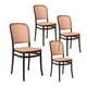thumbnail image 1 of Pack 4 Sillas de Terraza y Exterior Modernas Lombardia Negra, 1 of 8