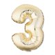 thumbnail image 1 of Globo metálico dorado número 3 de 16 pulgadas, Way to Celebrate, 1 of 2