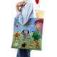 thumbnail image 4 of Tiny Bunch Baby TV Bolso de tela con estampado de lienzo para mujer, bolsa de compras reutilizable y estética, con cremallera interior, regalo para mujer, 35 × 40 cm., 4 of 6