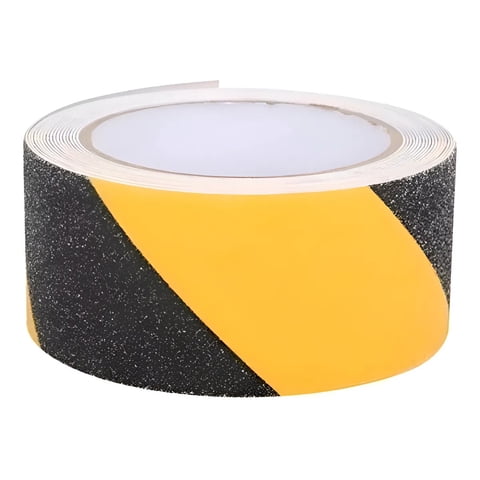 Genérica - 15 Metros Cinta De Seguridad Antideslizante Amarilla/Negra 15M X 5Cm