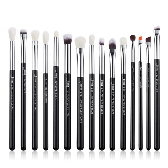 Juego de brochas de maquillaje Jessup Professional, 15 piezas