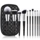 thumbnail image 1 of Set de brochas de maquillaje DuCare, 10 unidades, con funda sintética Kabuki, 1 of 9