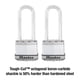thumbnail image 3 of Lock Master Lock M1XTLJ, resistente, paquete de 2 unidades con llave, 3 of 6