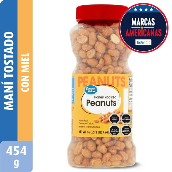 Maní Tostado Con Miel, 454 g