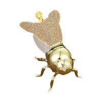 Magideal - Tarro De Miel De , Azucarero Con Cuchara, Tarros De Especias Decorativos Multifuncionales De Lujo, Tarro De Almacenamiento De Miel Para , Oro