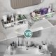 thumbnail image 5 of Cesta de Ducha Veken 5‑Piezas – Organizador de Baño Plateado, 5 of 8
