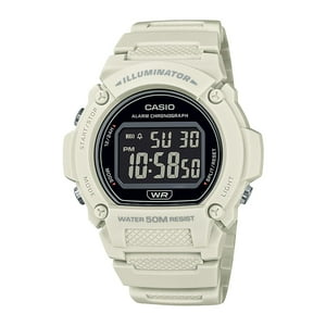 Reloj Casio W-219Hc-8Bvdf Resina Hombre Blanco Blanco
