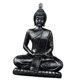 thumbnail image 4 of Estatua De Buda Sentado, Figura Coleccionable De Resina, Para Escritorio, Oficina O Sala De Estar, Color Negro., 4 of 5