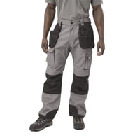 Pantalones De Trabajo Caterpillar Trademark Para Hombre, Corte Clásico, Gris/Negro