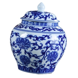 Magideal - Jarrón De Cerámica De Ciruela China, Tarro De Almacenamiento De Té, Tarro De , Regalo Para Bodas, Fiestas, Decoración De Oficina En Casa, Pieza M