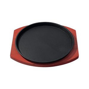 Bothyi - Plato De Carne De Hierro Fundido Chisporroteante Para Servir En La Cocina Del Restaurante Del Hogar