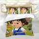 thumbnail image 5 of Yukee Conjunto de sábanas temático, trío de piezas, cómodo y amigable con la piel, diseño único, regalo de decoración para el hogar para familiares, amigos y fans, 90 cm * 190 cm, 5 of 6